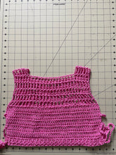 Load image into Gallery viewer, Pink Ribbed Mesh Crop Top
