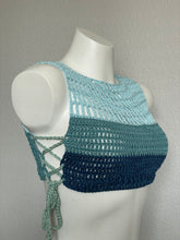 Load image into Gallery viewer, Tahoe Ribbed Mesh Crop Top
