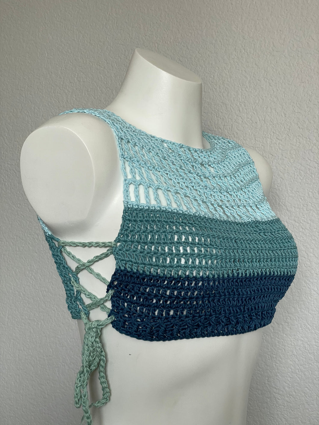 Tahoe Ribbed Mesh Crop Top