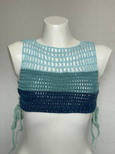 Load image into Gallery viewer, Tahoe Ribbed Mesh Crop Top
